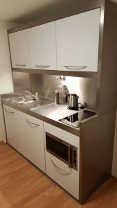There is a kitchennette for student's convenience
